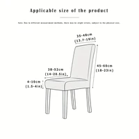 1/4Pcs Thickened Jacquard Elastic Chair Cover for Household Universal All-inclusive Elastic One-piece Dining Chair Cover 2