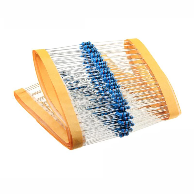 Metal Film Resistor Metal Film Resistors 100pcs 1/4W 0R-22M 1% Metal Film Resistor 0.25W Various Ohms