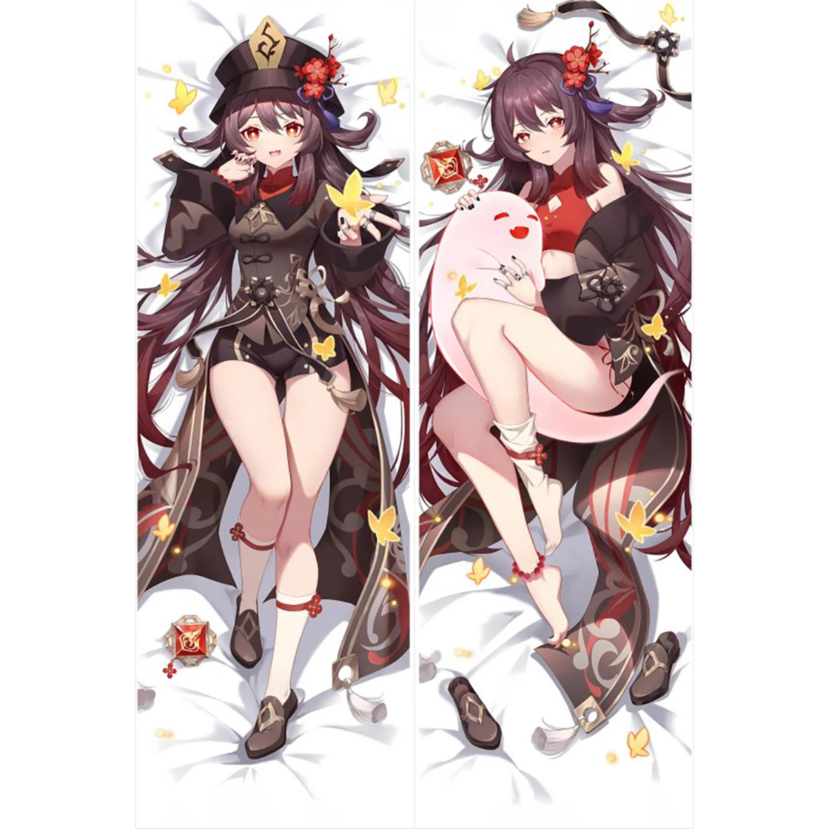 

Genshin Impact Hu Tao Cosplay Otaku Dakimakura обнимающая Подушка искусственная аниме Длинная Подушка Наволочка подарки