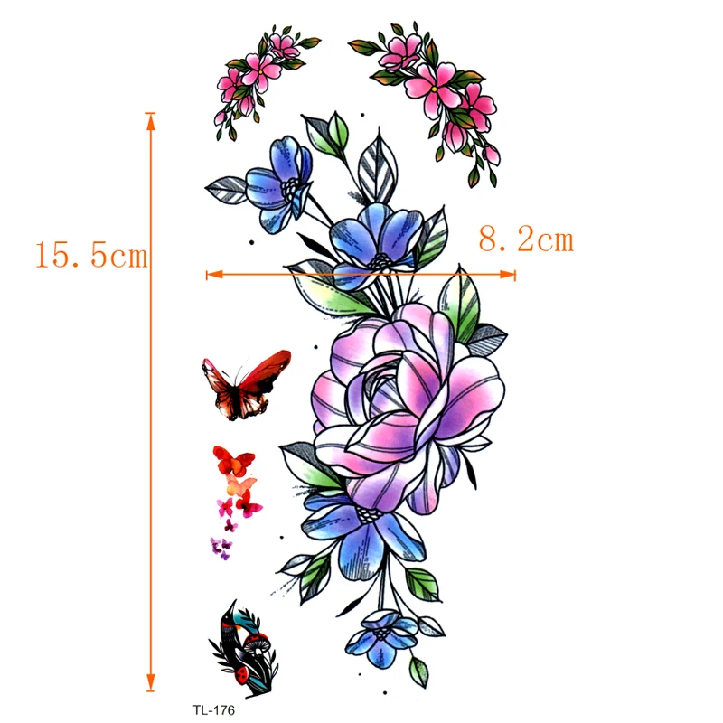 26 Stile Adler Wasserdicht Temporäre Tätowierung Aufkleber Wolf Fake Tattoo Männer Liebe Kuss Tatuajes Temporales Tatuagem Hola Körperkunst – Detail 30