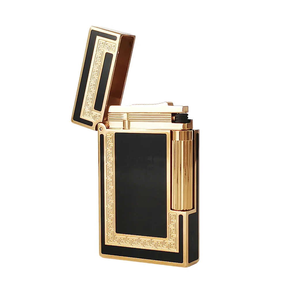 Memorial L2 Lighter Brass Butane Gas Lacquer Smoking Cigarette Accessory Man Dad Gift Collections