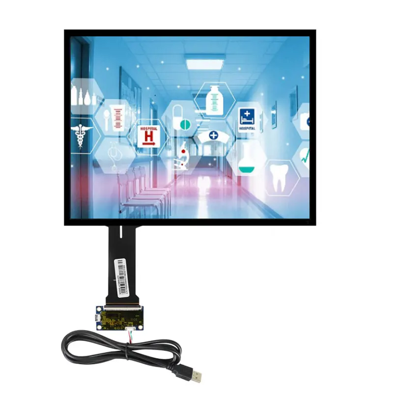 12.1 Inch 1024×768 Resolution Touch Screen With VGA HDMI Driver Board Original EV121X0M-N10 LVDS Interface SRGB 20 Pin Connector