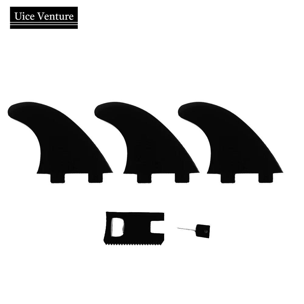 

Surf Water Wave Fins Surfboard G5 Fins Fiberglass Reinforced With Wax Comb & Fin key Thruster Surfing Fin Paddle Board Fin