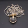 Clear Quartz Perfume Bottle Natural Stone Heart Shape Pendant Necklace Essential Oil Bottle Charming Women Girl Daily Gifts 4