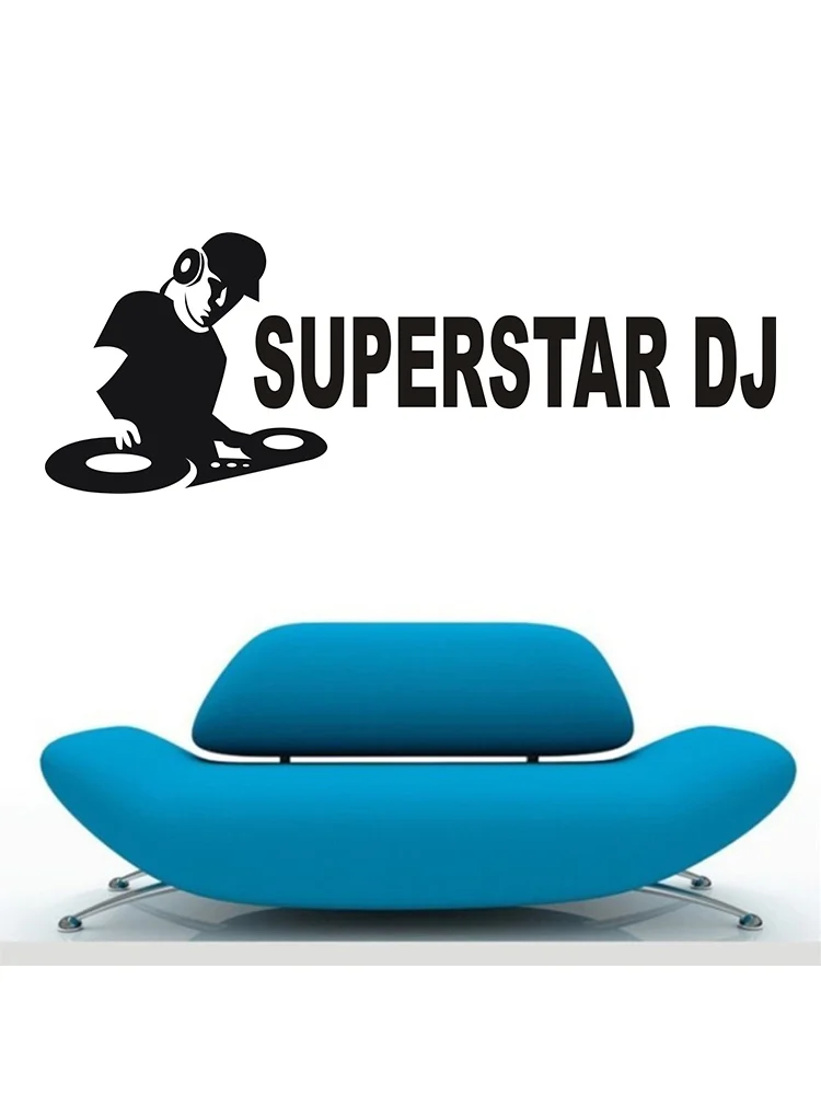 Лидер продаж суперзвезда DJ-музыка DJ настенная наклейка домашний декор сделай сам
