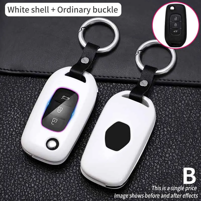Custodia-per-chiave-Auto-a-3-pulsanti-in-fibra-di-carbonio-Cover-Fob-Shell-per-Renault.jpg Cover Telecomando/chiave per Renault Kadjar Captur Symbol Koleos Megane portachiavi accessori Auto - Custodia per chiave Auto a 3 pulsanti in fibra di carbonio Cover Fob Shell per Renault