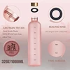 1 Liters Water Bottle Motivational Drinking Bottle Sports Water Bottles With Time Marker Stickers Portable Reusable Plastic Cups 2