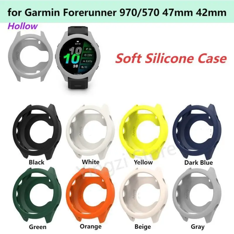 Premium Soft Silicone Smart Watch Protective Case - Enhanced Shell Cover Accessories in Multiple Sizes