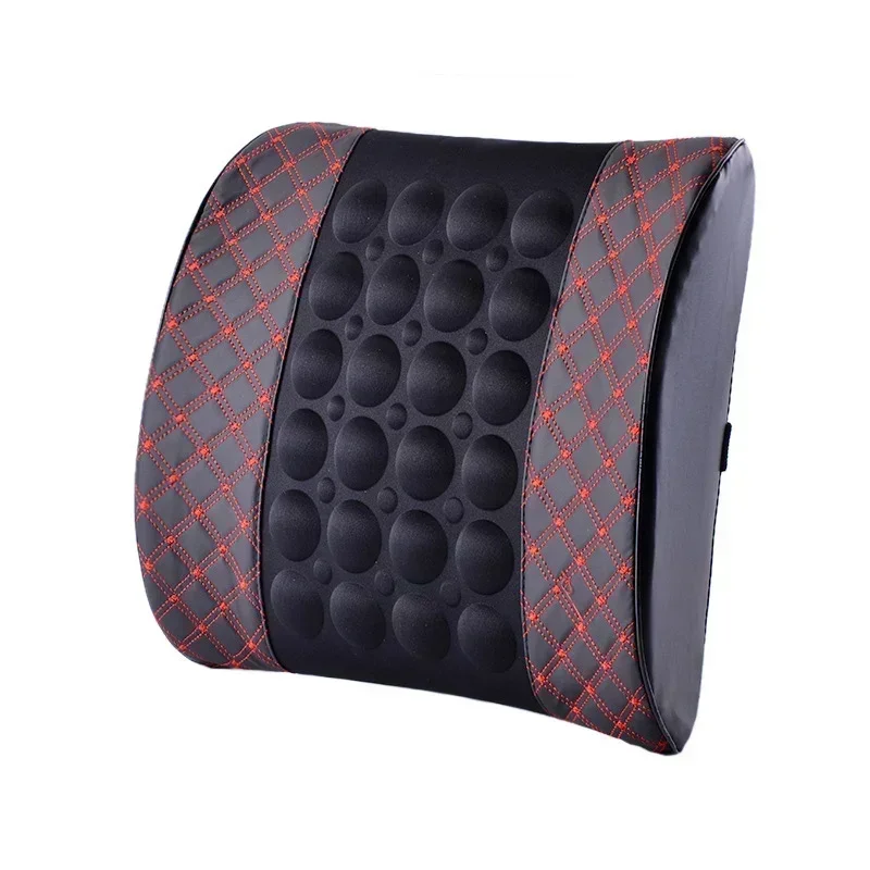 Car Electric Massage Back Cushion for Car Seat Support Health Care Lumbar Pad Auto Back Pillow leather Auto Seat Support car seat cushion lumbar back cushion car back cushion car cushion