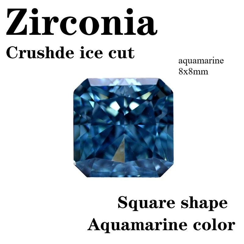 Aquamarine 8x8mm