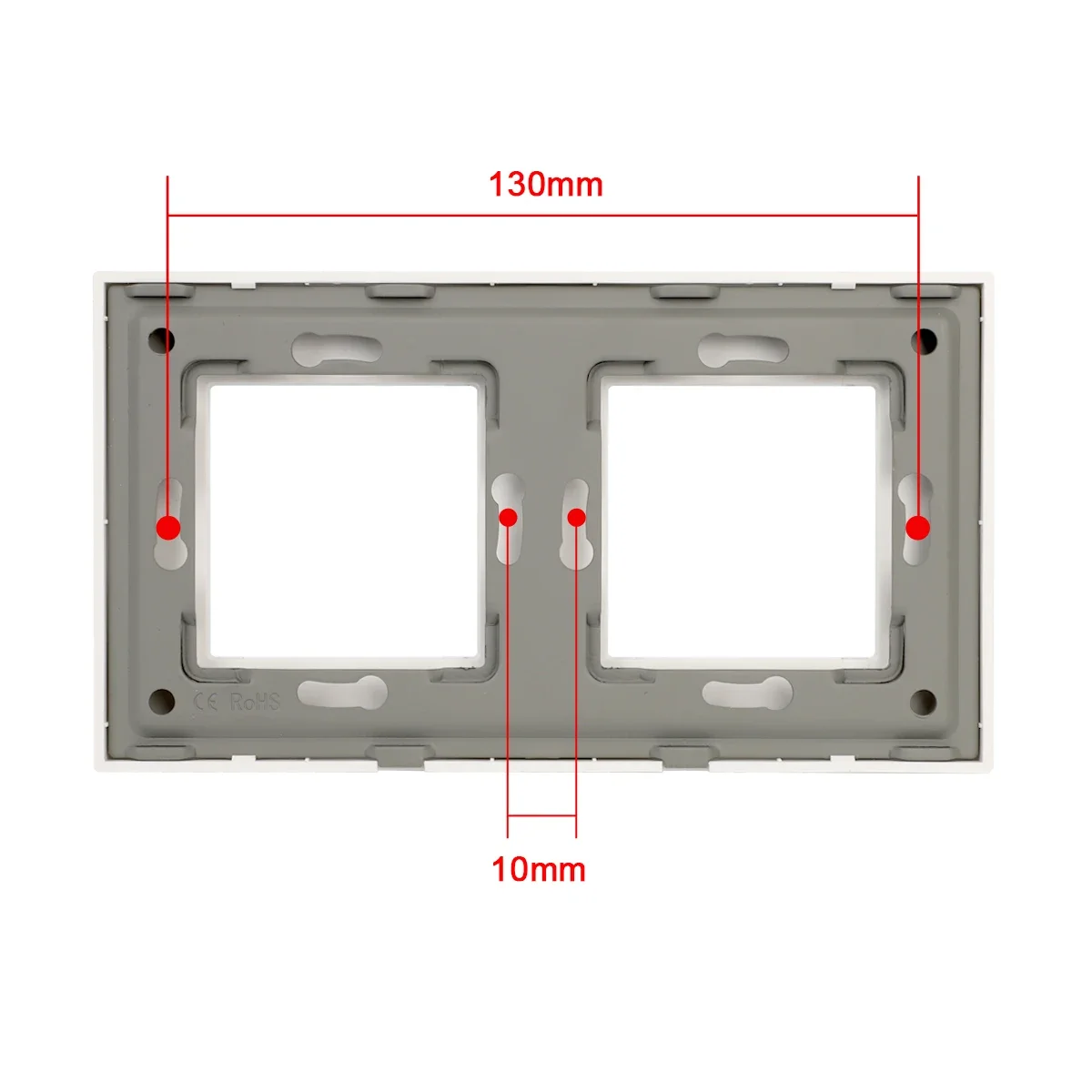 Wall Touch Switch Socket EU Standard Light Wall Touch Switch Socket Outlet Square Hole PC Panel DIY Parts Module