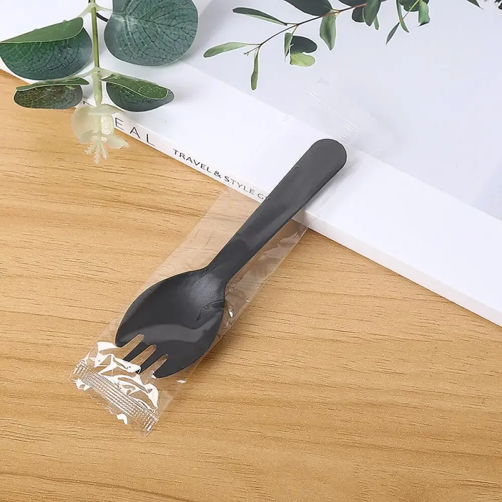 Disposable Utensils Spoon Fork Reinforced Individual Packing Dessert Salad Tableware Fruit Cutlery Price