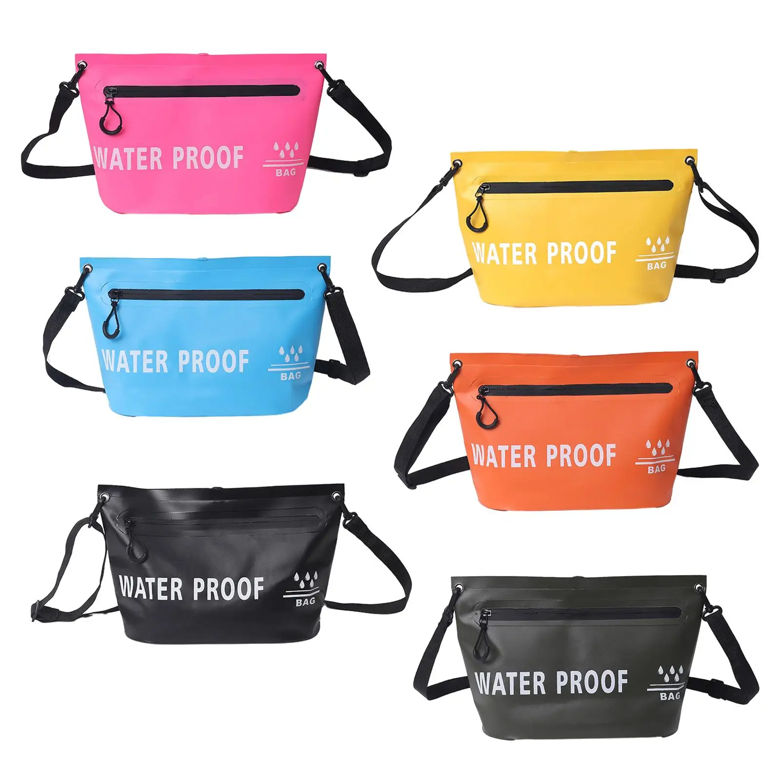 

Dry Bag Makeup Organizer Large Capacity Handle Bag Waterproof Crossbody Bag for Trekking Water Sports Swimming Fishing Drifting