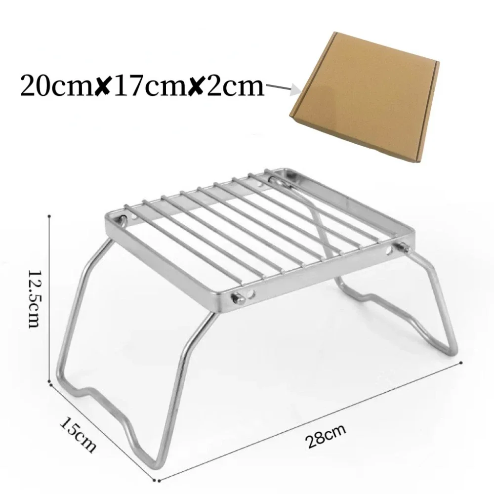 Portable Stainless Steel Folding Stove & Rack 5
