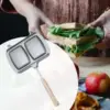 Bread Toast Maker Non Stick Grill Pan Double Sided Heating Frying Egg Ham Sandwiches Maker for Induction Cooker Stove Top 5