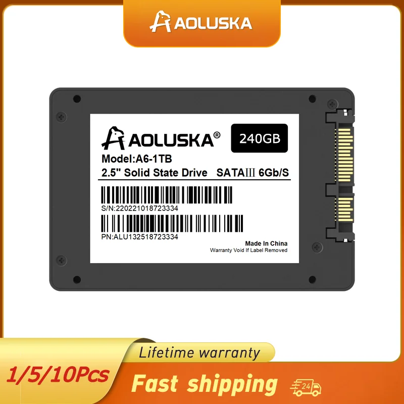 AOLUSKA 1/5/10Pcs SSD 240gb Sata 3 Solid State Drive Read Speed 550MBs  Universal Internal Hard Disk For Desktop Laptop - AliExpress
