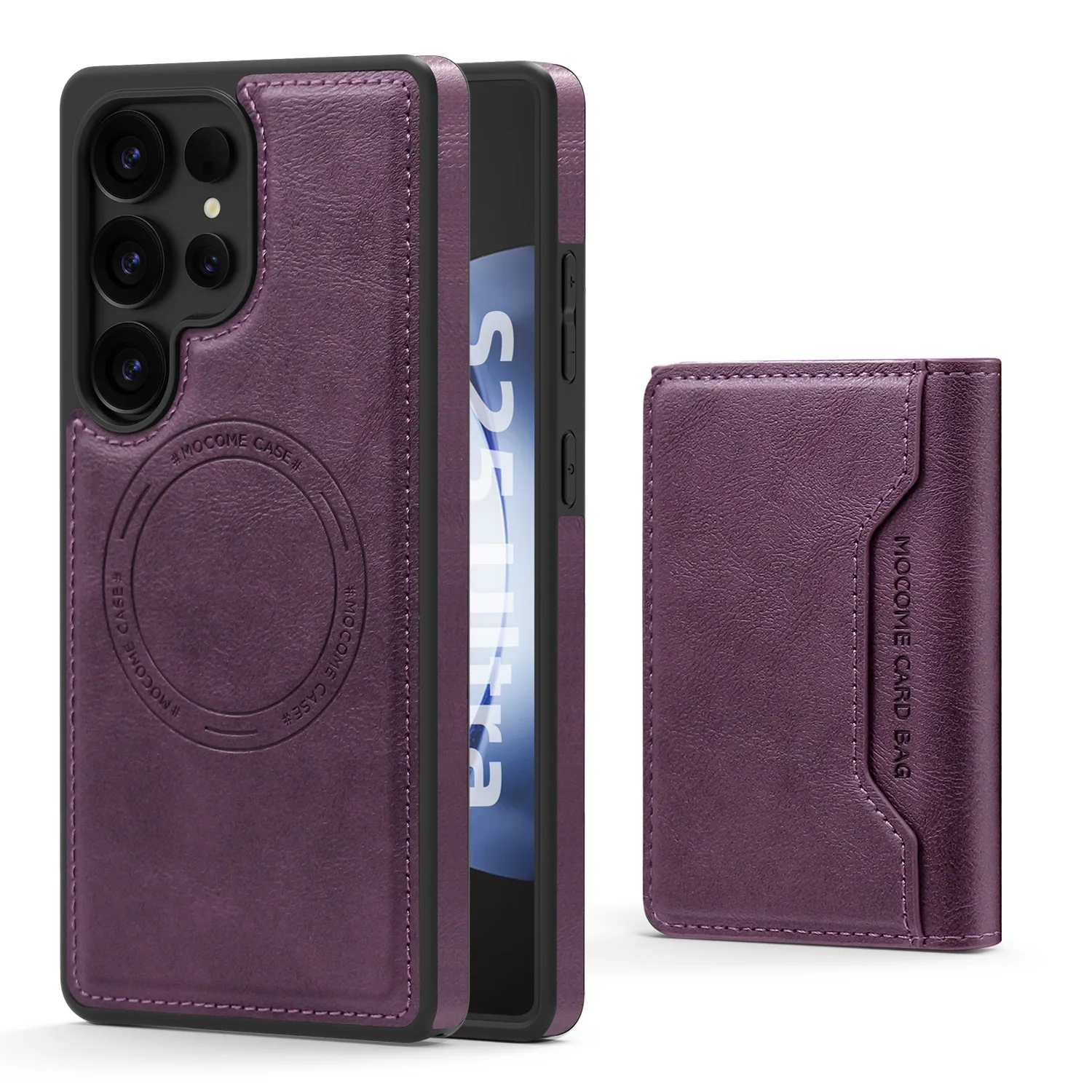 Premium Wireless Charging Phone Case with Card Holder and Protective Cover