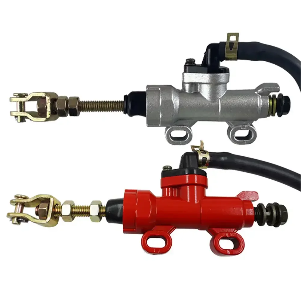 Universal Motorcycle Rear Foot Brake Master Cylinder Pump with Reservoir for Dirt Bike ATV for Suzuki Kawasaki Honda