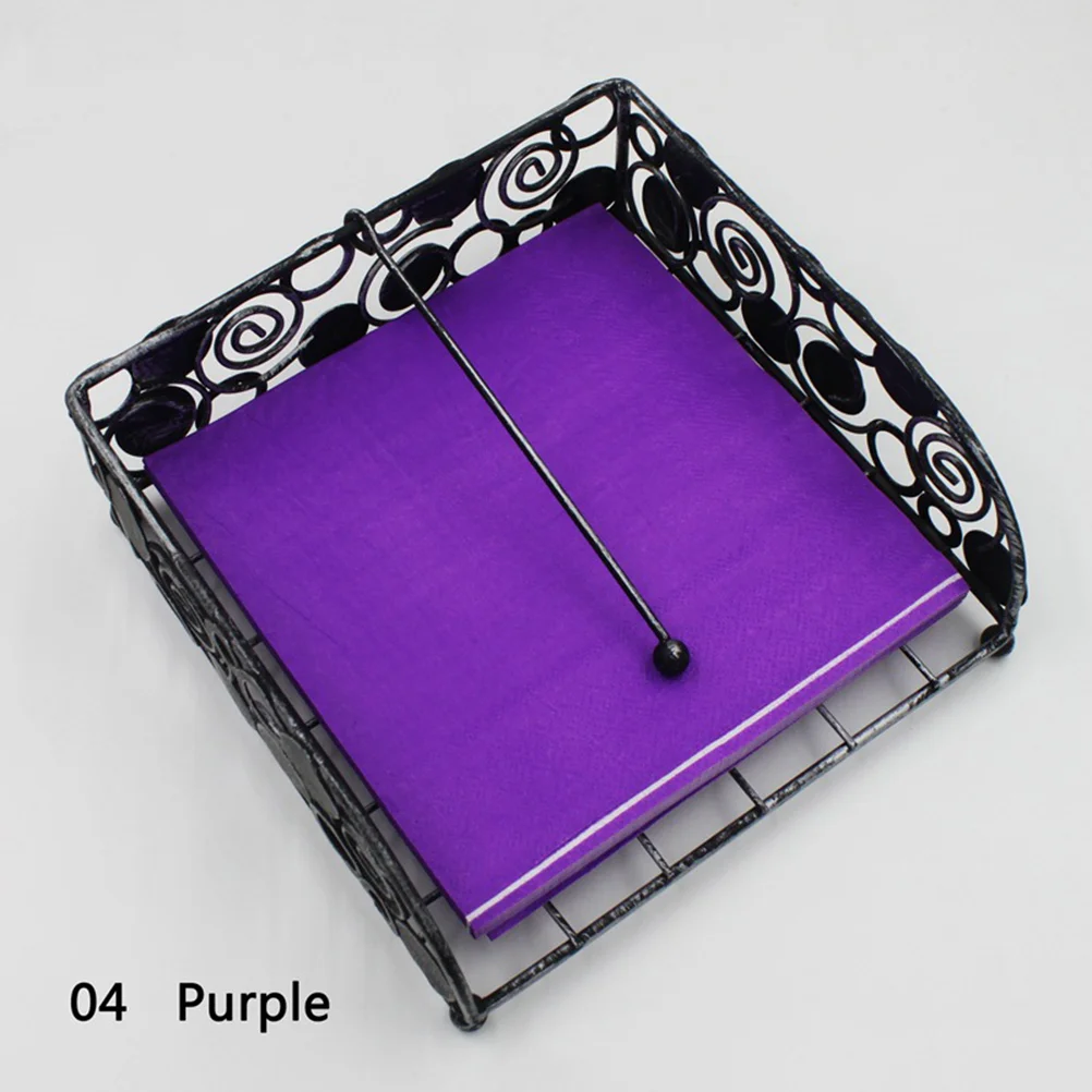 

120pcs Colored Napkins Simple Facial Tissues Creative Paper Towels for Party Banquet Shop