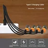 1Pcs 4 In 1 Multi-USB C Splitter Charging Cord For Huawei Tablet Laptop PC USB Type C Fast Charging Data Cables