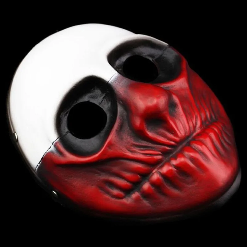 Payday 2 Resin Mask Heist Dallas/Wolf/Chains/Hoxton Cosplay Halloween Collection Horror Clown Masquerade Carnaval Costume Props 3d printed mask face mask 3d face masks masquerade mask halloween mask party masks horror mask