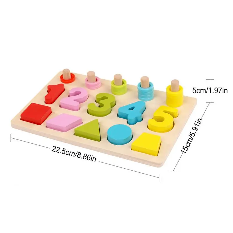 Color Matching Block Toy Color Recognition Puzzle Board Educational Toddler Sensory Game Preschool Training Activity For