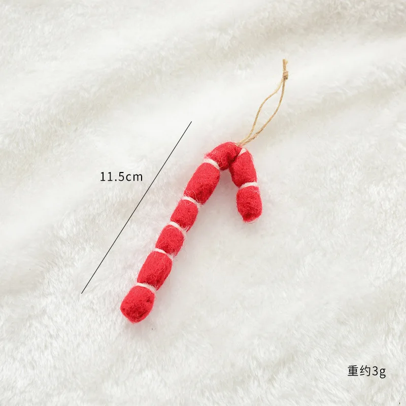 thumbnail image 1 of Árbol de Navidad Copo de nieve Regalo Decoración Colgante Fieltro de lana Pan de jengibre Accesorios hechos a mano DIY Decoración de Navidad Año Nuevo, 1 of 5