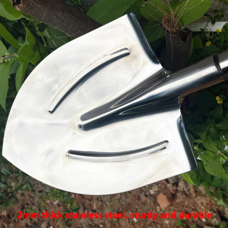 1Pcs Multifunctional Garden Shovel Manganese Steel Agricultural Shovel For Planting Vegetable Loosening Soil Household Farm Tool