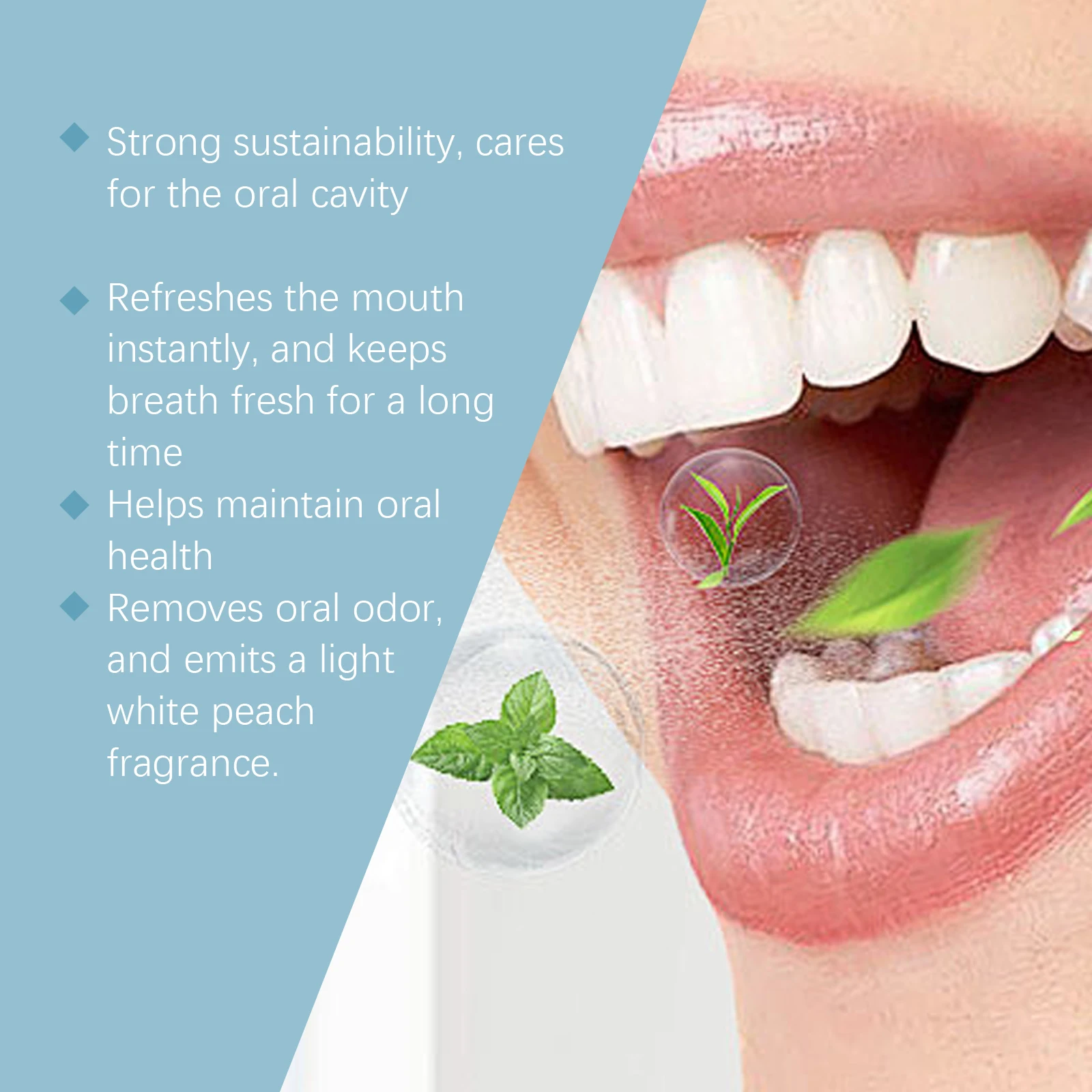 Mouth Freshener Spray Mint Long Lasting Oral Spray Remove Bad Breath Portable Breath Fresh Refreshing Oral Care Cleaning