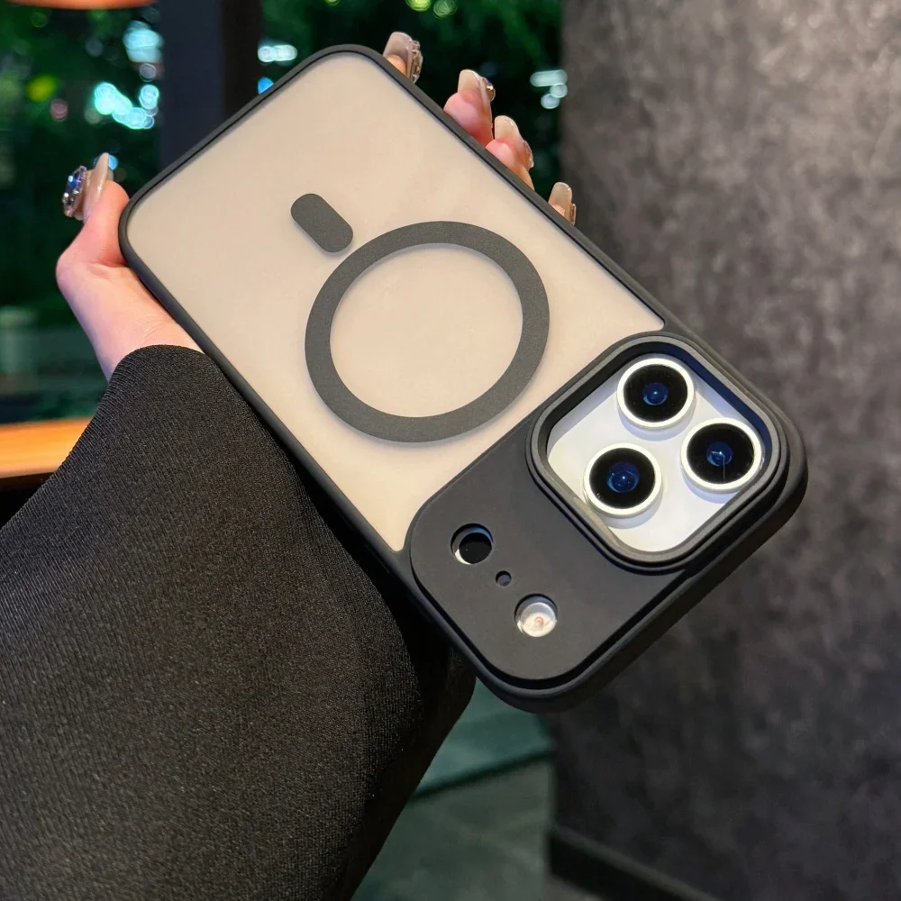 Matte Armor Wireless Charging Case with Glossy Finish