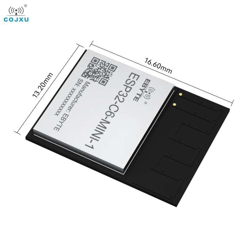 ESP32-C6 블루투스 와이파이 모듈, PCB 안테나 SMD 모듈, 2.4GHz COJXU ESP32-C6-MINI-1 BLE5.3, WiFi6 지지대 AT 커맨드, 20dBm