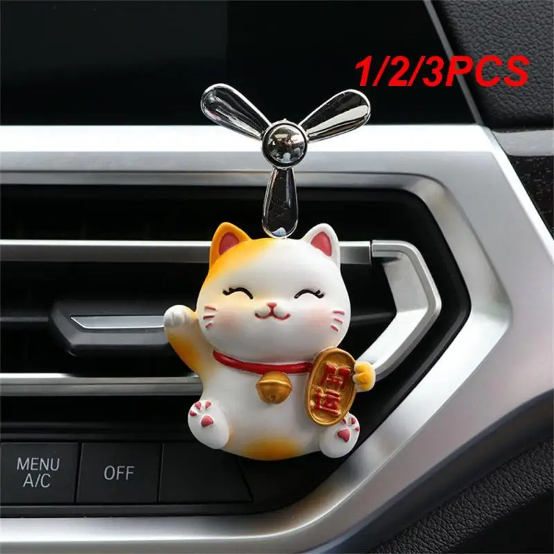 

1/2/3PCS Lovely Cat Car Air Freshener Fragrance Diffuser Cute Animal Interior Accessories Car Air Conditioner Outlet Vent