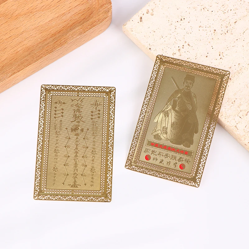 

2024 Talisman Gold Card Jiachen Tai Sui General Li Cheng Year Of The Dragon Amulet Metal Card