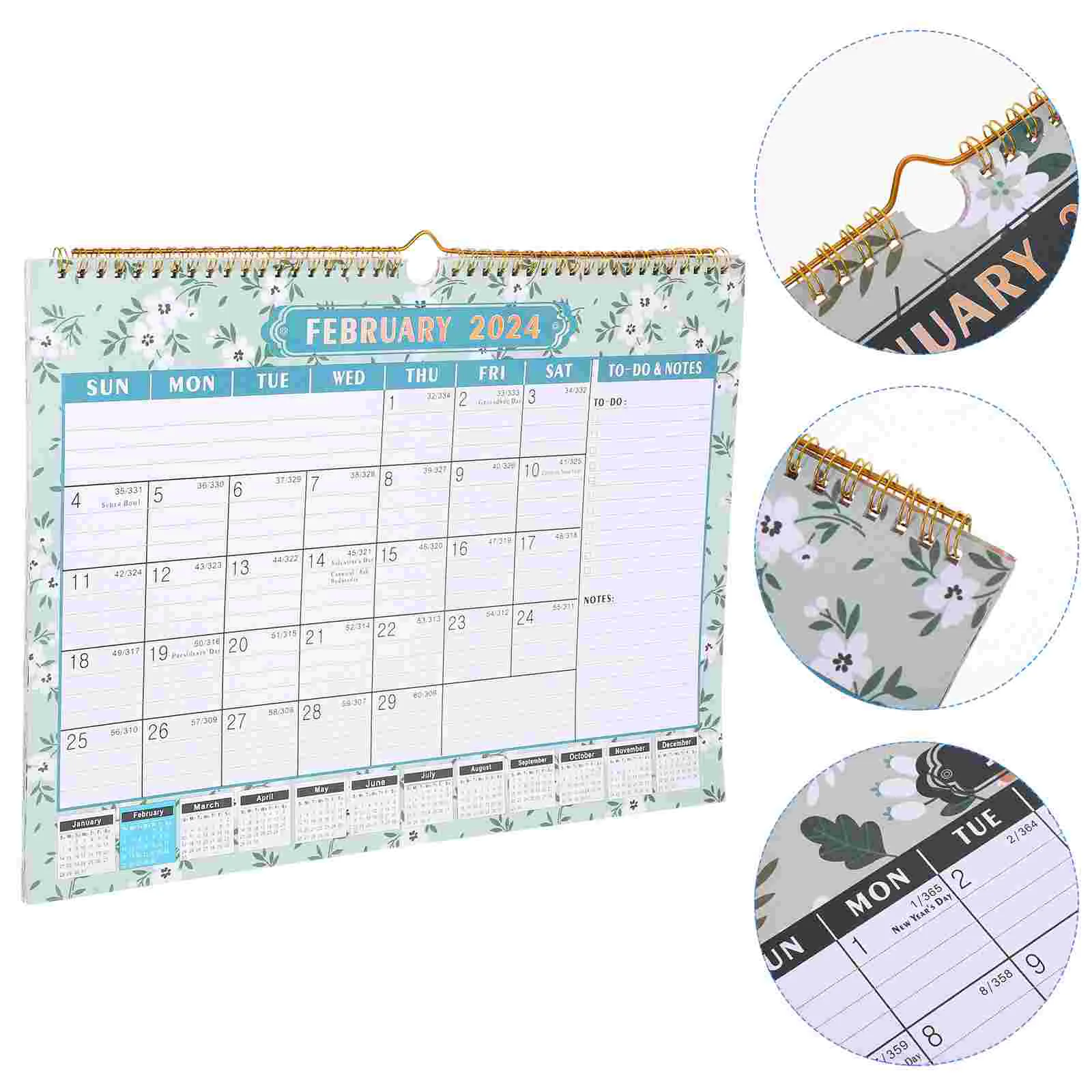 Wall Calendar 2024-2025 English International Holidays Desk (20241-20256) (014) Dating