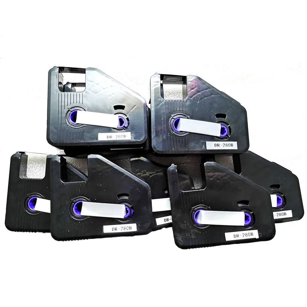 Ink Ribbon Cassette Dr280b Black Tipowriter Cartrid para C-280t Tube Tubo Cabo id Impressora Electronic Lettering Machine Pcs