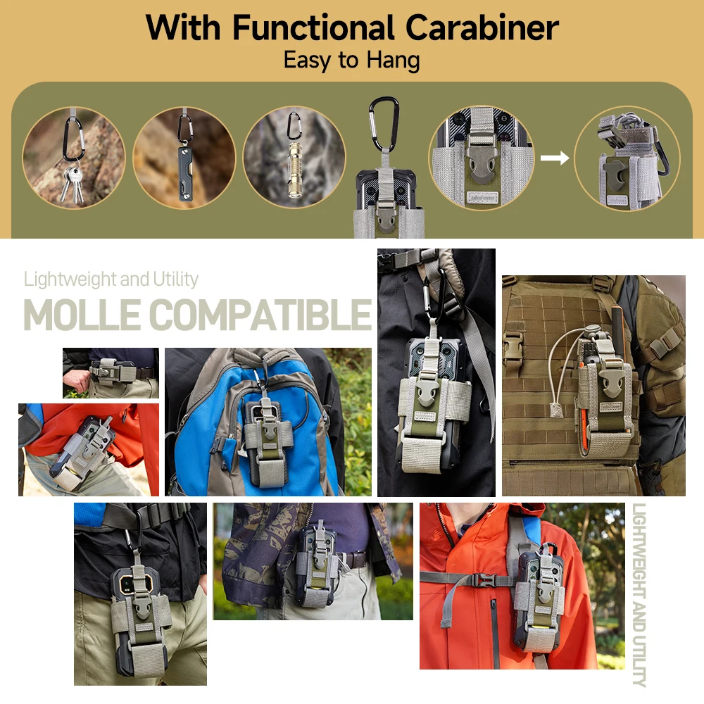 Ulefone Armor Molle Holster For Armor X31 series Armor 30 Pro Armor 28 Ultra Armor 27 series Universal Tacgical Phone Pouch