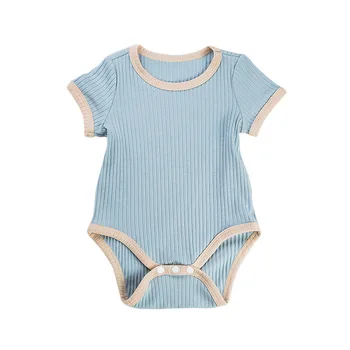 Baby Romper Bamboo Fiber Baby Boy Girl Clothes Newborn Jumpsuit Solid Short Sleeve Baby Clothing Ropa De Bebe 5