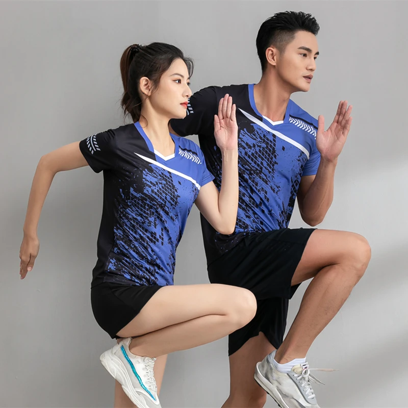 Short Sleeve T Shirt Long Sleeve T Shirt Sports Clothes Tennis Shirt Women & Men Badminton Uniform Table Tennis T-shirt Shorts Skorts Print Training Suit Ping Pong Tops Skirts