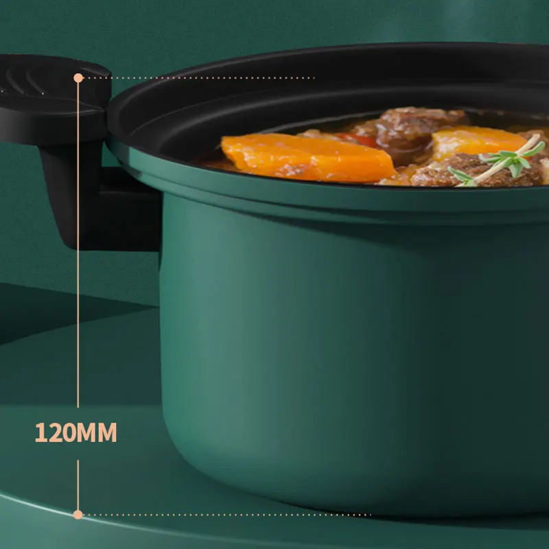 Micro Pressure Cooker Cookware Soup Meats Pot Rice Cooker Gas Stove Pressure  Stew Pan Non-Stick Cooking Pots For Kitchen - AliExpress