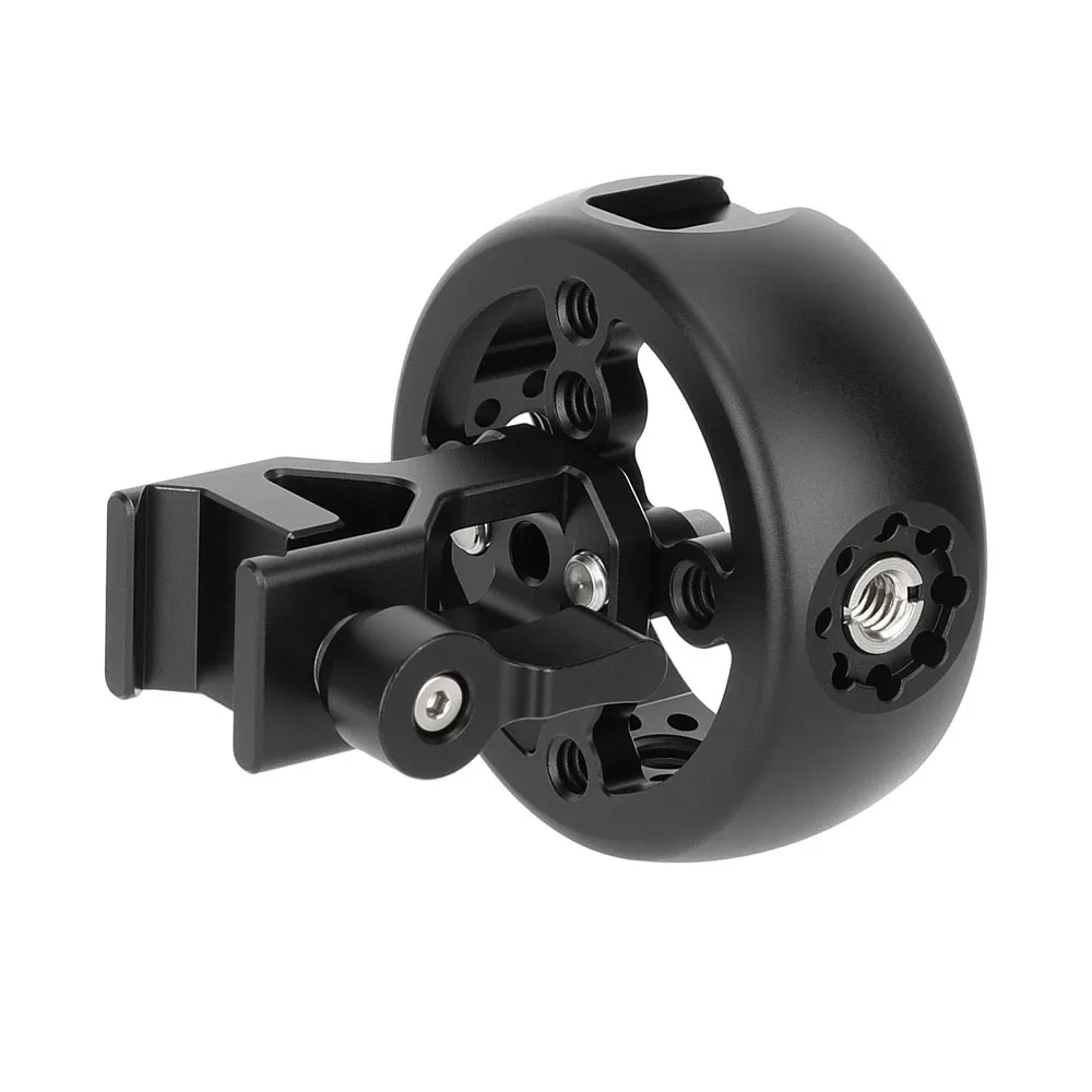 CAMVATE Kamera-Seitenhandgriff mit 1/4"-20 Schraube oder Schnellverschluss-NATO-Klemme oder ARRI-Rosettenhalterung für Käfig-Kit-Griffgriffe – Detail 4