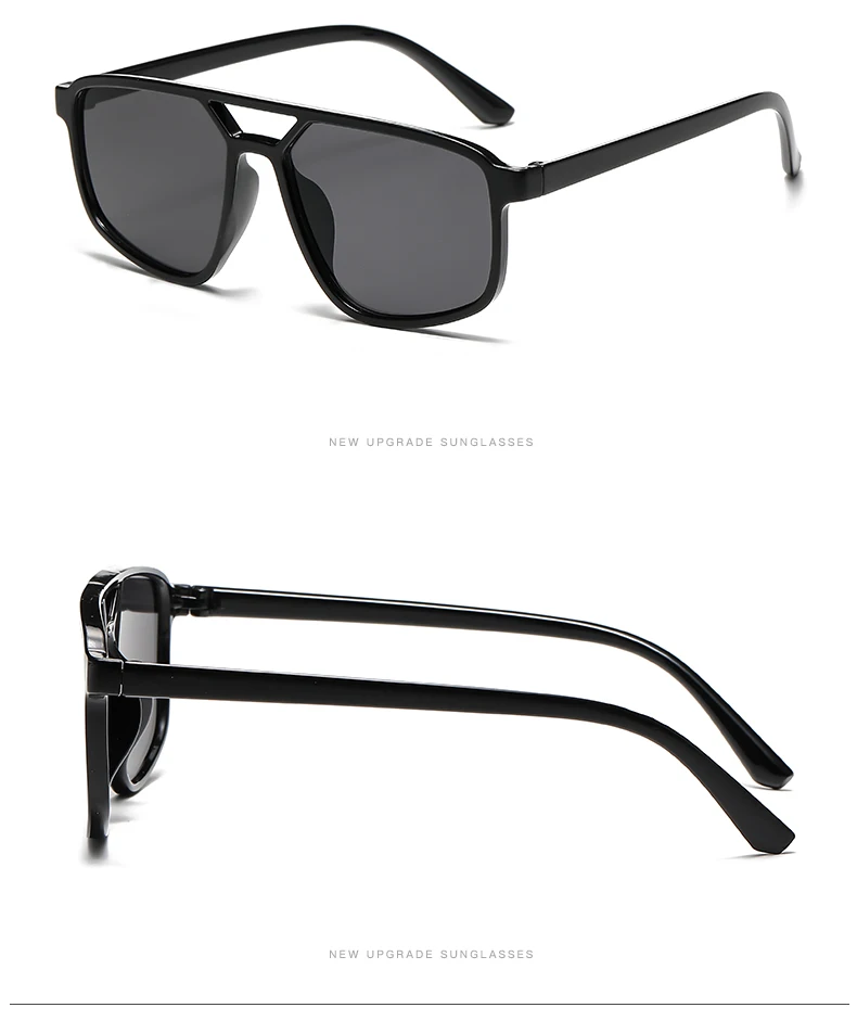  Wandern Camping Vintage Kleine Rahmen Platz Anti Licht Gläser Frauen Männer Mode Marke Doppel Brücke Brillen Gradienten Shades – Detail 5