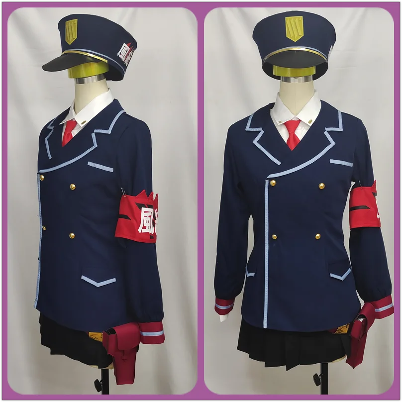 Spiel Blau Archiv Trinity General School NPC Cosplay Kostüm Frauen Nette Party Kleid Anzug Halloween Karneval Uniformen Nach Maß – Detail 5