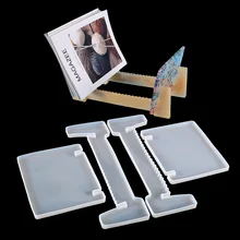 

DIY Crystal Epoxy Creative Book Rack Music Rack Resin Mold Desktop Storage Bracket Mirror Silicone Mold