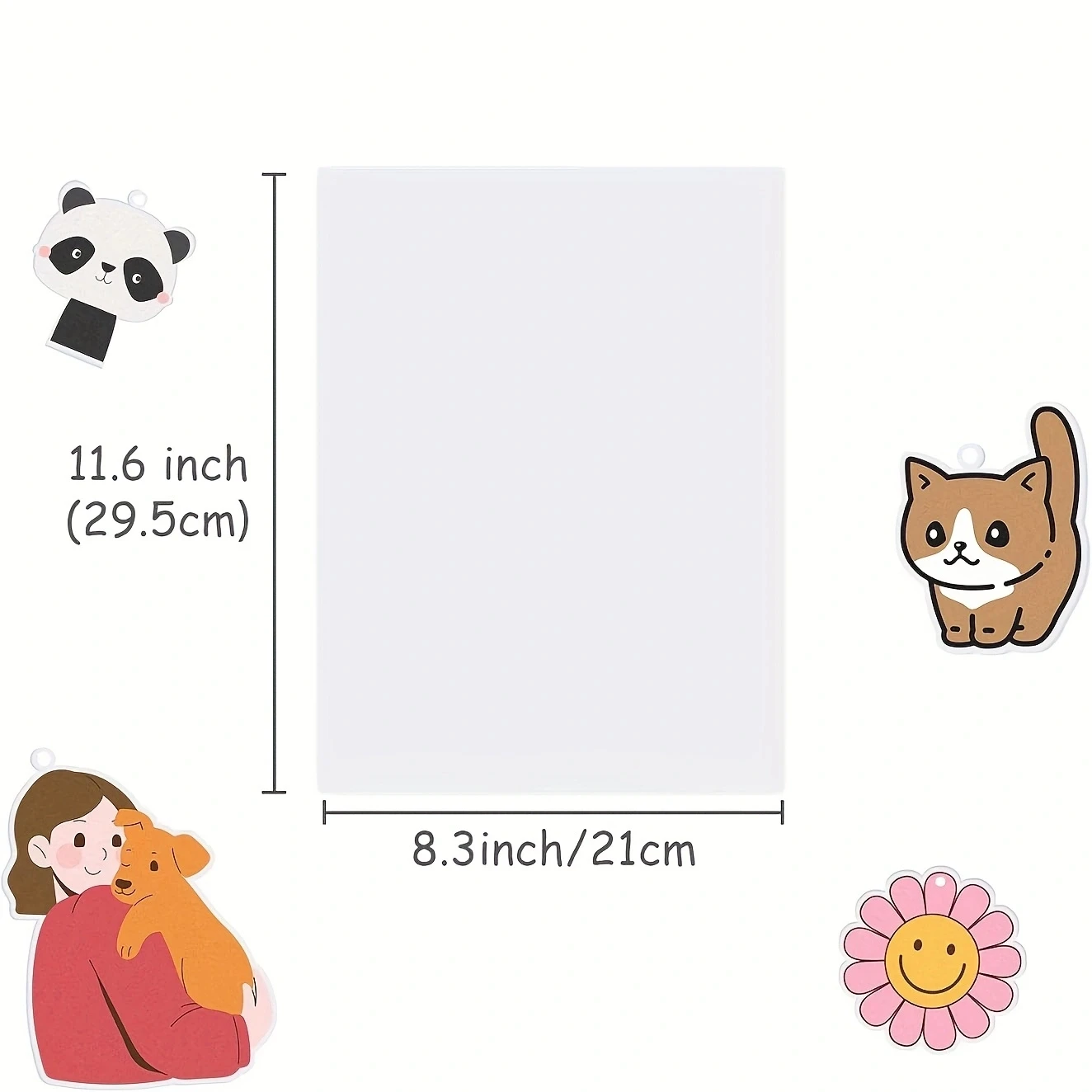 Shrink Films Papers,A4,0.3mm Thickness,Inkjet Printable,10PCS