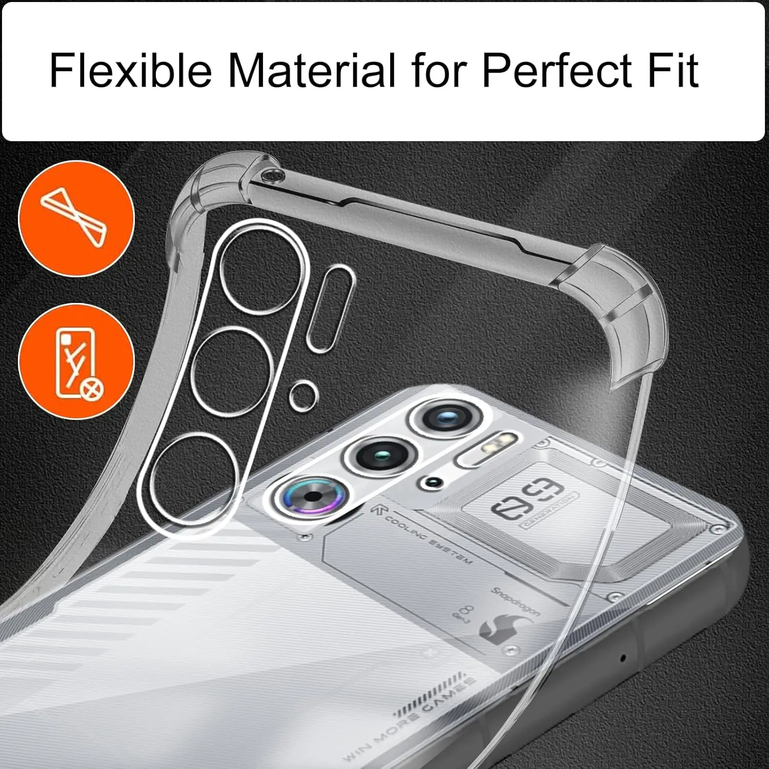 Shockproof TPU Protective Phone Case - Four-Corner Design
