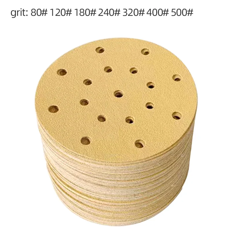 NORTON 그라인딩 디스크 150mm 6in 17 홀 건식 사포 150mm 플로킹 라운드 자동차 퍼티 목재 샌딩 칩 사포 80-500grit