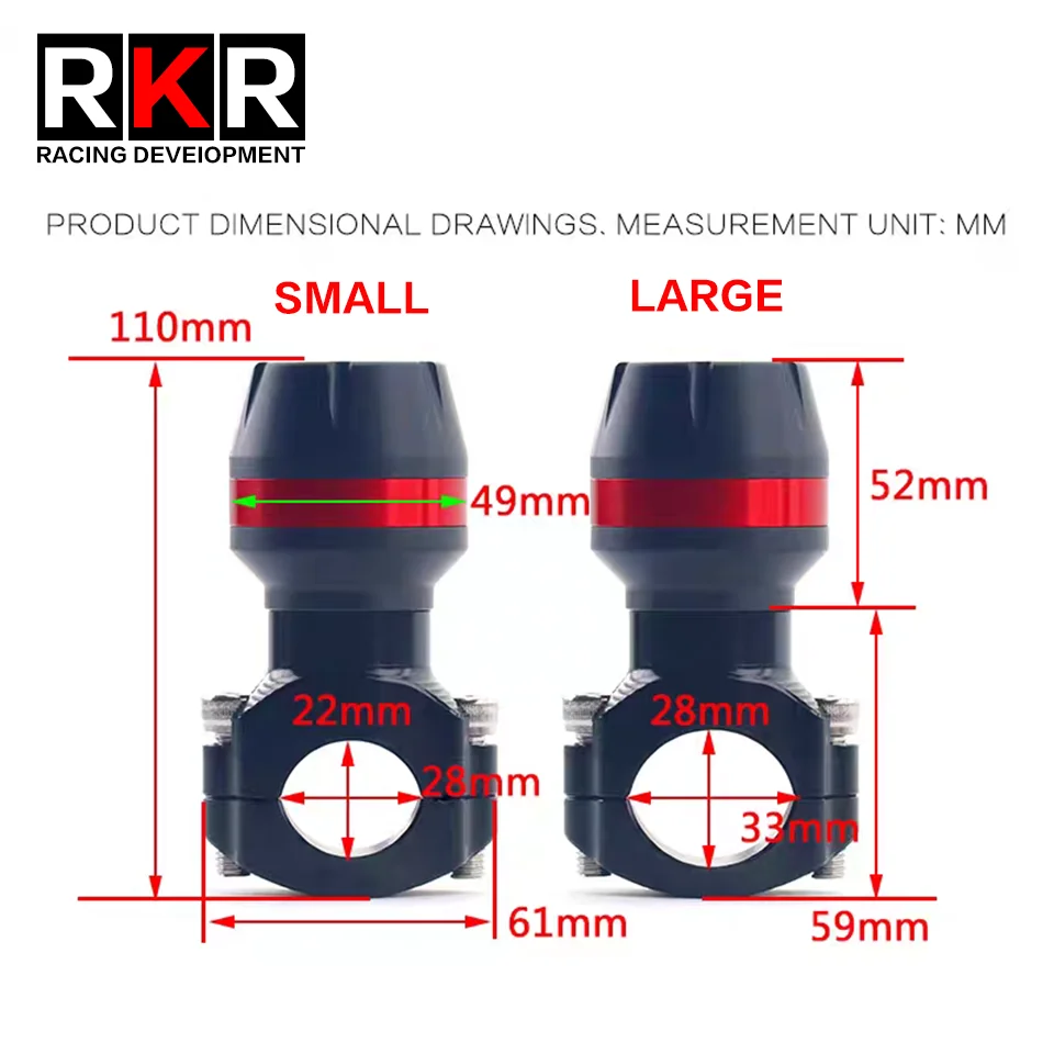 ZONTES 368G 오토바이 액세서리 클램프 크래시 바 CNC 바디 프레임 슬라이더 충돌 방지 장치 범용 낙상 보호 장치