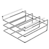 Hanging Rack Under Kitchen Cabinet Household iron art organizing rack cutting board rack hook pot cover utensils storage rack 6