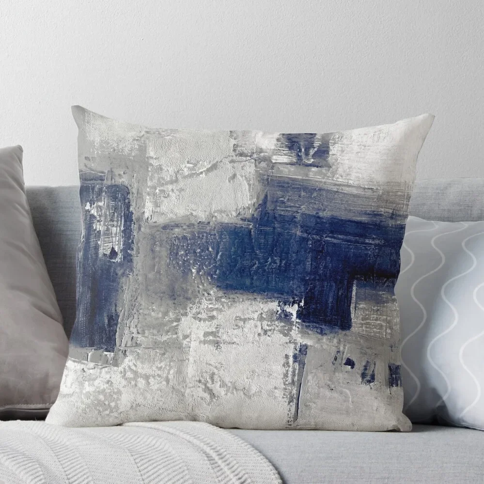 

Blue gray abstract Throw Pillow Cushion Cover Luxury Marble Cushion Cover Covers For Sofas