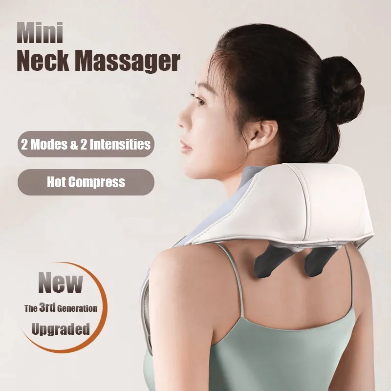 Shiatsu Neck Shoulder Massager with Soothing Heated Wireless Electric Deep  Tissue 5D Kneading Massage Pillow Shoulder Leg Body - AliExpress